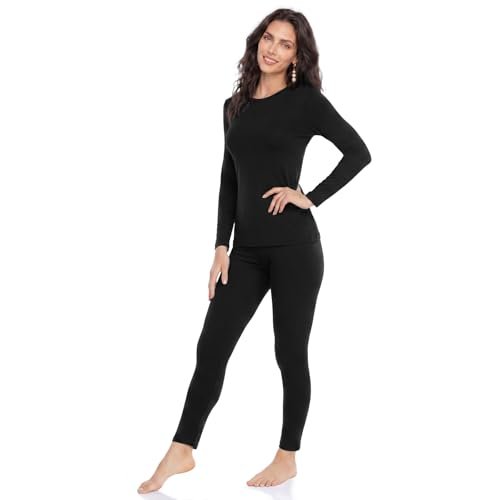 WEERTI Thermal Underwear for Women Long Johns Fleece Lined