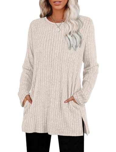 SAMPELL Tunic Tops to Wear with Leggings Lightweight...