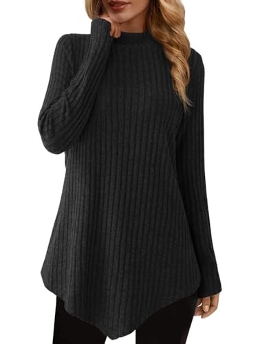 Tunic Tops for Leggings Turtleneck Sweaters Women Long...