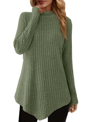 Tunic Tops Long Sleeve Shirts for Women Turtleneck...