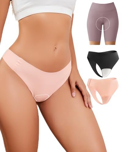 EclatBling Seamless Workout Thongs for Women - 2 Pack