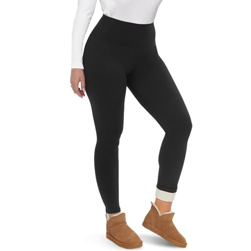 Fleece Lined Leggings Women - Thick Winter Thermal Pants