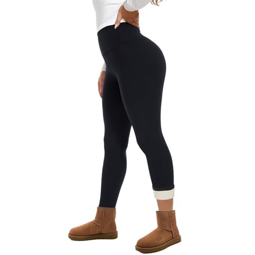 GAYHAY Fleece Lined Leggings for Women – High Waisted...