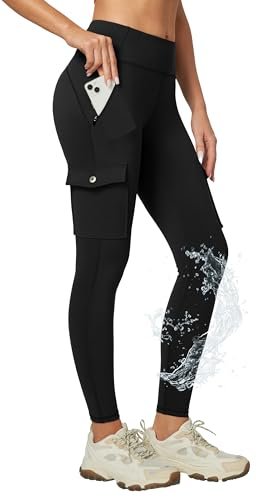 Ewedoos Hiking Pants Women Leggings with Zipper Pockets