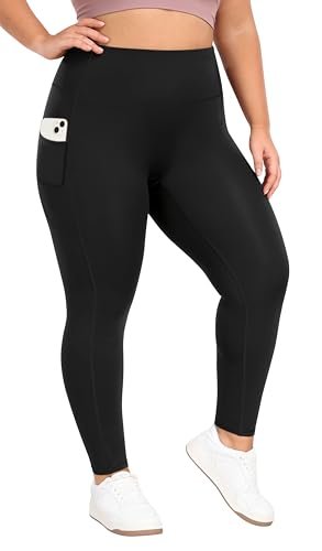 Heathyoga X-6XL Plus Size Leggings for Women with Pockets