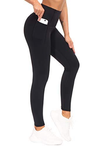 THE GYM PEOPLE Tummy Control Workout Leggings with Pockets