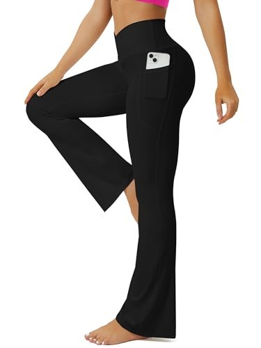 FOHOFO Yoga Pants Women, Flare Leggings for Women with...